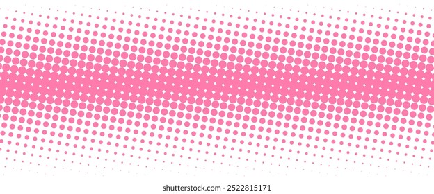 Futuristic Techno Background with Glowing Dotted Lines on Dark Space