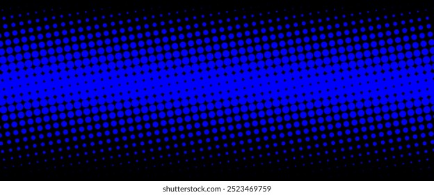 Futuristic Techno Background with Glowing Dotted Lines on Dark Space