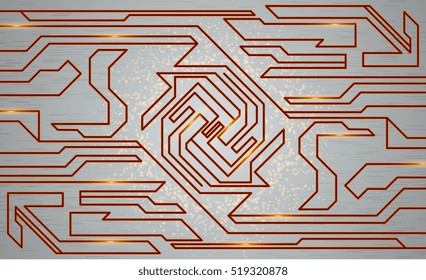 Futuristic techno texture, abstract technology illustration. Graphic concept for your design