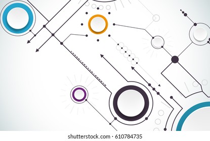 Futuristic technological background, abstract technology illustration