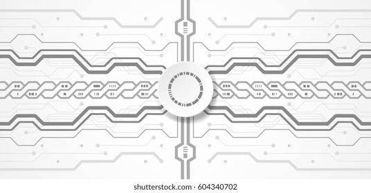 Futuristic technological background. Graphic concept with various technology elements for your design