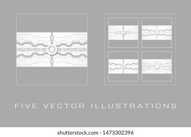 Futuristic technological backgrounds, abstract technology illustration