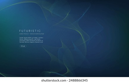 tecnología futurista de fondo abstracto. Abstractas diseño de línea digital de curva futurista.Diseño futurista moderno.Tecnología de patrón de paisaje digital.Ilustración vectorial.