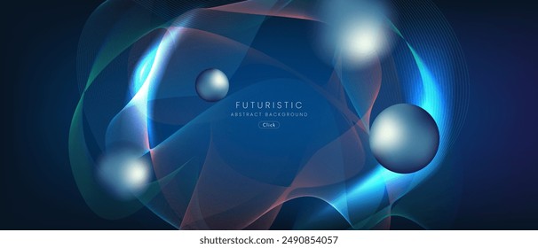 futuristic technology abstract background. Abstract futuristic curve digital line design.Modern futuristic design.Digital landscape pattern technology.Vector illustration.