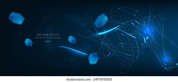 futuristic technology abstract background. Abstract futuristic curve digital line design.Modern futuristic design.Digital landscape pattern technology.Vector illustration.