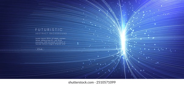 futuristic technology abstract background. Abstract futuristic curve digital line design.Modern futuristic design.Digital landscape pattern technology.Vector illustration.