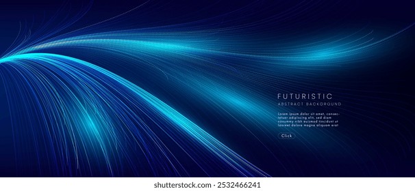 futuristic technology abstract background. Abstract futuristic curve digital line design.Modern futuristic design.Digital landscape pattern technology.Vector illustration.