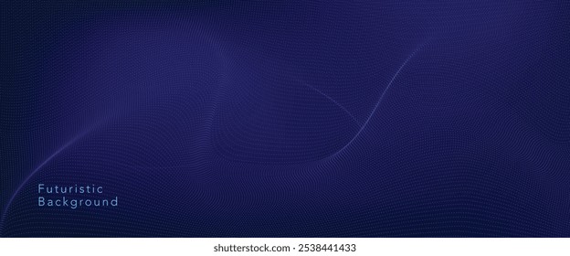 Fondo abstracto de tecnología futurista. Diseño de línea digital de curva futurista Abstractas. Diseño futurista moderno. Tecnología de patrón de paisaje digital. Ilustración vectorial.