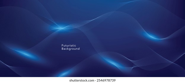 futuristic technology abstract background. Abstract futuristic curve digital line design.Modern futuristic design.Digital landscape pattern technology.Vector illustration.
