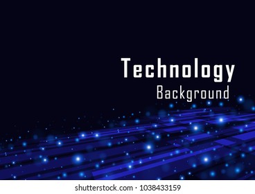 Futuristic technology abstract background with  smart concept, Vector illustration, Space for custom to put a message.