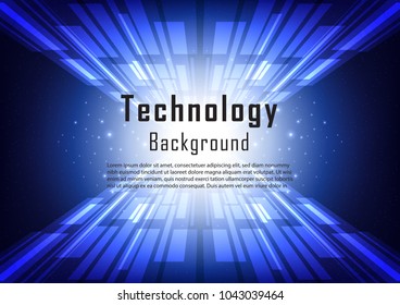 Futuristic technology abstract background with smart concept, Vector illustration, Space for custom to put a message.