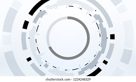 Futuristic Technology Abstract Background. Vector Modern Hi-Tech Wallpaper