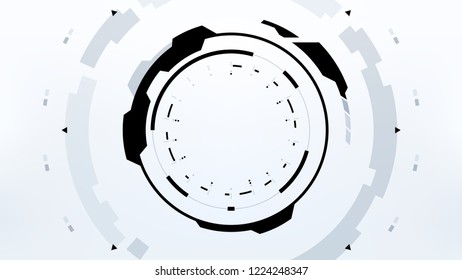 Futuristic Technology Abstract Background. Vector Modern Hi-Tech Wallpaper