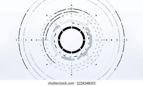 Futuristic Technology Abstract Background. Vector Modern Hi-Tech Wallpaper