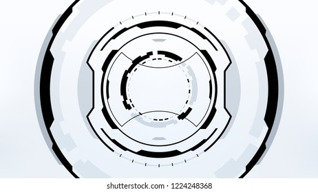 Futuristic Technology Abstract Background. Vector Modern Hi-Tech Wallpaper