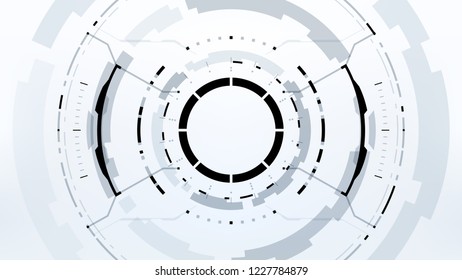 Futuristic Technology Abstract Background. Vector Modern Hi-Tech Wallpaper