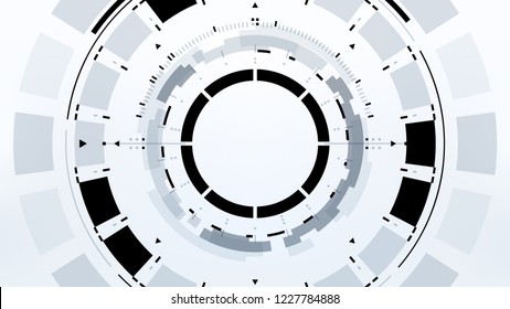 Futuristic Technology Abstract Background. Vector Modern Hi-Tech Wallpaper