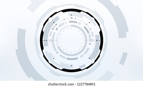 Futuristic Technology Abstract Background. Vector Modern Hi-Tech Wallpaper