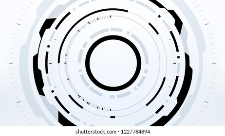 Futuristic Technology Abstract Background. Vector Modern Hi-Tech Wallpaper