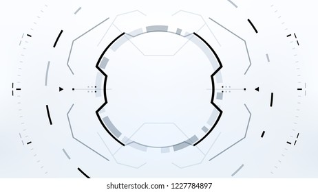Futuristic Technology Abstract Background. Vector Modern Hi-Tech Wallpaper