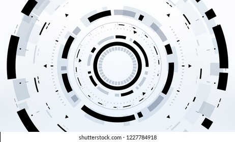 Futuristic Technology Abstract Background. Vector Modern Hi-Tech Wallpaper