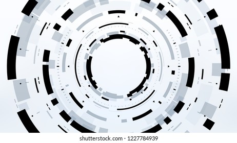 Futuristic Technology Abstract Background. Vector Modern Hi-Tech Wallpaper