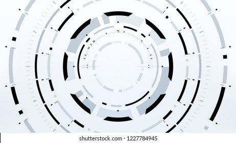 Futuristic Technology Abstract Background. Vector Modern Hi-Tech Wallpaper