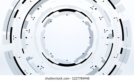 Futuristic Technology Abstract Background. Vector Modern Hi-Tech Wallpaper