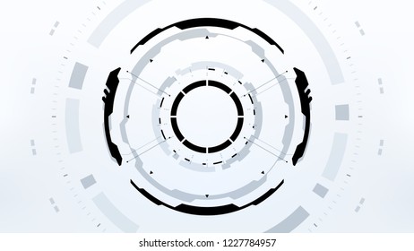 Futuristic Technology Abstract Background. Vector Modern Hi-Tech Wallpaper