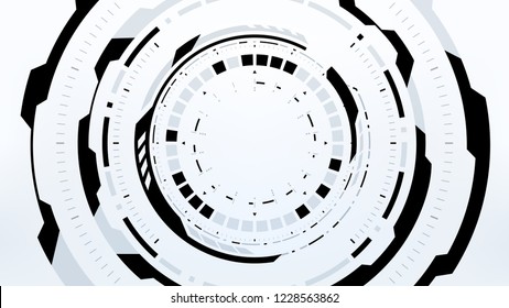 Futuristic Technology Abstract Background. Vector Modern Hi-Tech Wallpaper