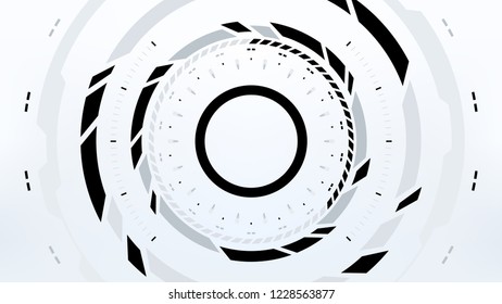 Futuristic Technology Abstract Background. Vector Modern Hi-Tech Wallpaper