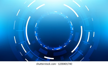 Futuristic Technology Abstract Background. Vector Modern Hi-Tech Wallpaper