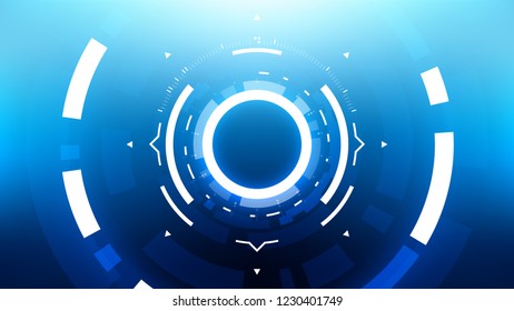 Futuristic Technology Abstract Background. Vector Modern Hi-Tech Wallpaper