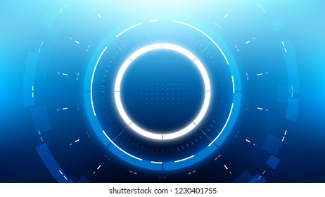 Futuristic Technology Abstract Background. Vector Modern Hi-Tech Wallpaper
