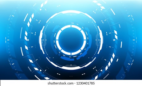 Futuristic Technology Abstract Background. Vector Modern Hi-Tech Wallpaper