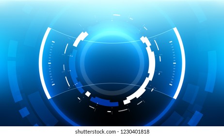 Futuristic Technology Abstract Background. Vector Modern Hi-Tech Wallpaper