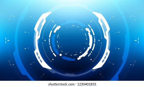Futuristic Technology Abstract Background. Vector Modern Hi-Tech Wallpaper