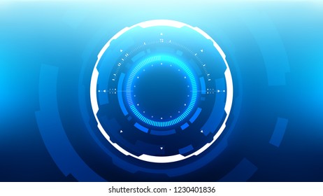 Futuristic Technology Abstract Background Vector Modern Stock Vector