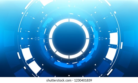 Futuristic Technology Abstract Background. Vector Modern Hi-Tech Wallpaper