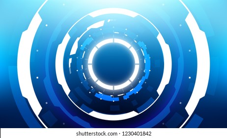 Futuristic Technology Abstract Background. Vector Modern Hi-Tech Wallpaper