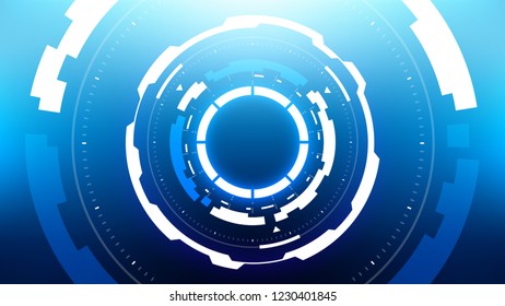 Futuristic Technology Abstract Background. Vector Modern Hi-Tech Wallpaper