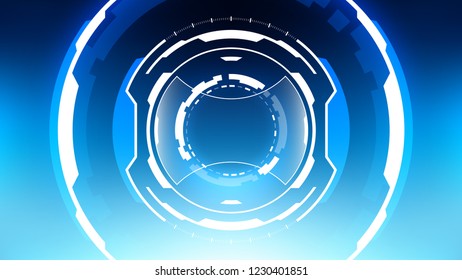 Futuristic Technology Abstract Background. Vector Modern Hi-Tech Wallpaper
