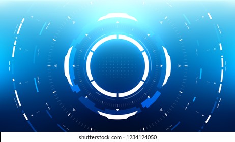 Futuristic Technology Abstract Background. Vector Modern Hi-Tech Wallpaper