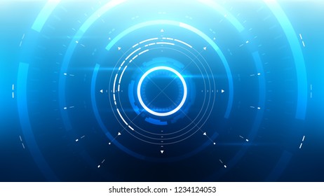 Futuristic Technology Abstract Background. Vector Modern Hi-Tech Wallpaper
