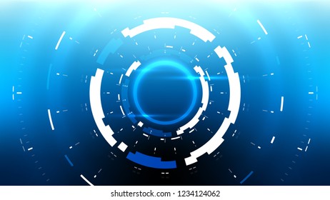 Futuristic Technology Abstract Background. Vector Modern Hi-Tech Wallpaper