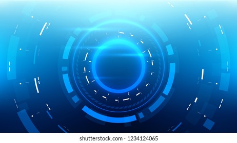 Futuristic Technology Abstract Background. Vector Modern Hi-Tech Wallpaper
