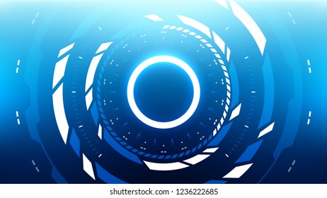 Futuristic Technology Abstract Background. Vector Modern Hi-Tech Wallpaper