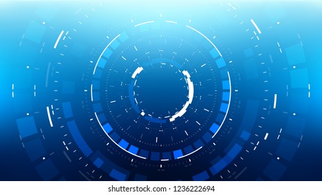 Futuristic Technology Abstract Background. Vector Modern Hi-Tech Wallpaper