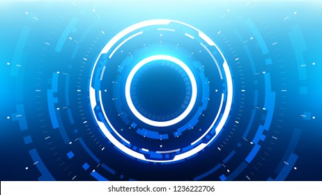 Futuristic Technology Abstract Background. Vector Modern Hi-Tech Wallpaper