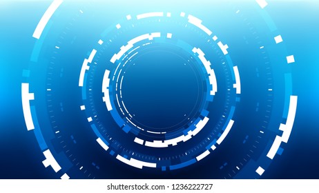 Futuristic Technology Abstract Background. Vector Modern Hi-Tech Wallpaper
